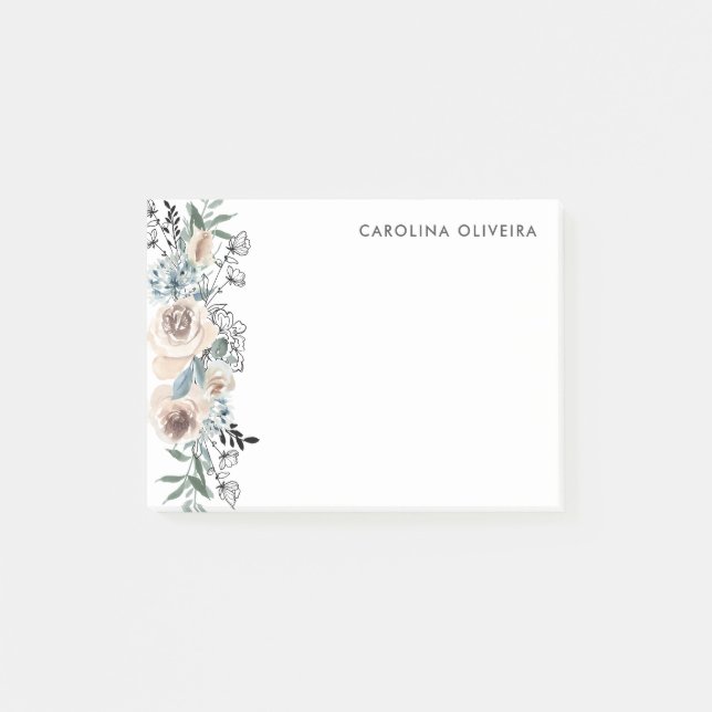 Post-it® Flore Neutre Et Levé À La Main (Devant)