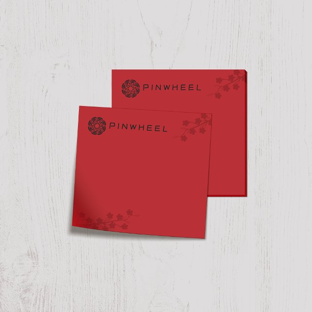 Post-it® Flore rouge gras (Créateur téléchargé)