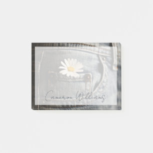 Post-it® Flowers (homonymie)   Daisy in Jeans Pocket