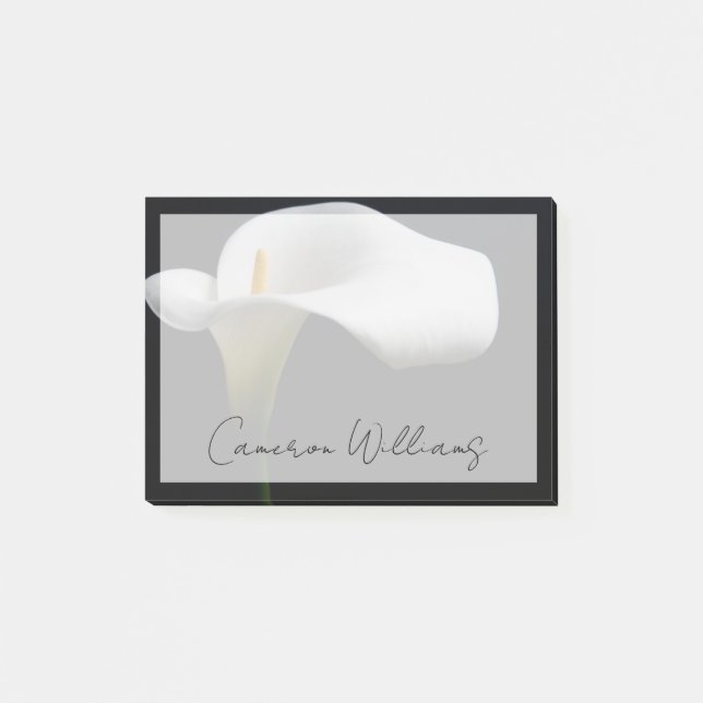 Post-it® Flowers (homonymie) | White Calla Lily (Devant)
