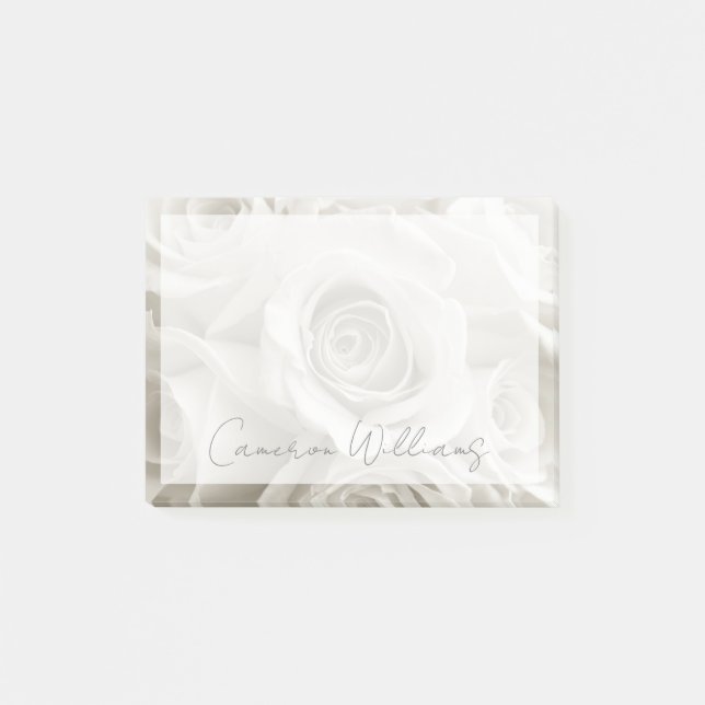 Post-it® Flowers | White Roses (Devant)