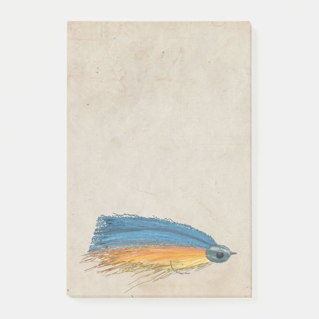 Post-it® FlyFishing Lure Art Saumon Fly Lure (Devant)