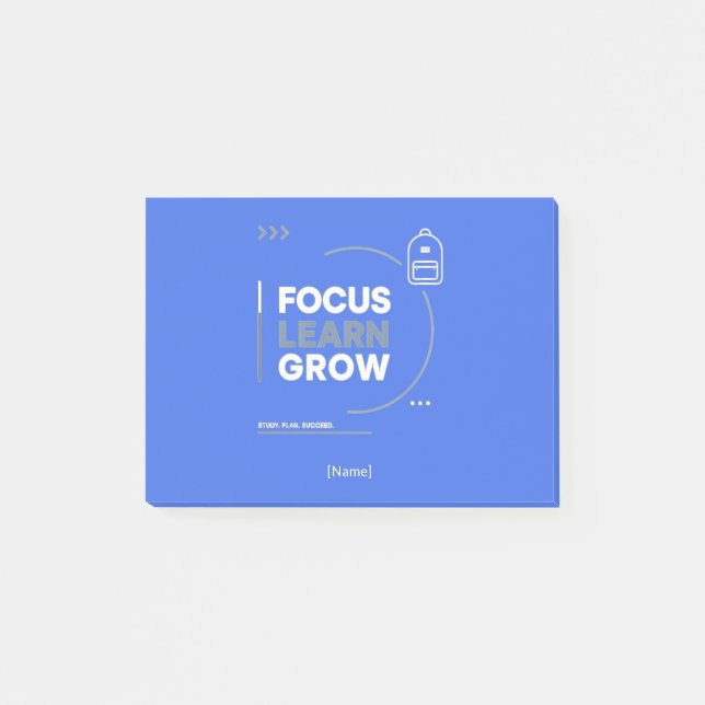 Post-it® Focus Learn Grow / Motivación y Éxito Escolar  (Devant)