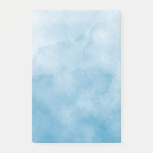 Post-it® fond d'aquarelle bleu océan pour emballage (Devant)