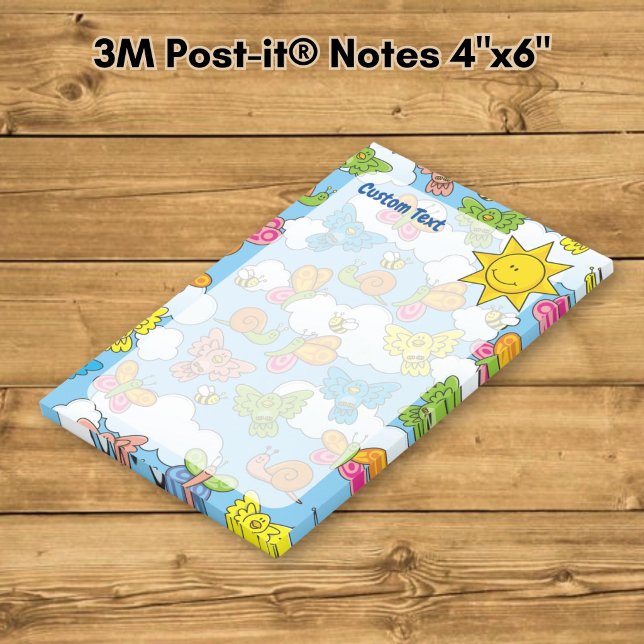 Post-it® Fond de bébés animaux (Créateur téléchargé)
