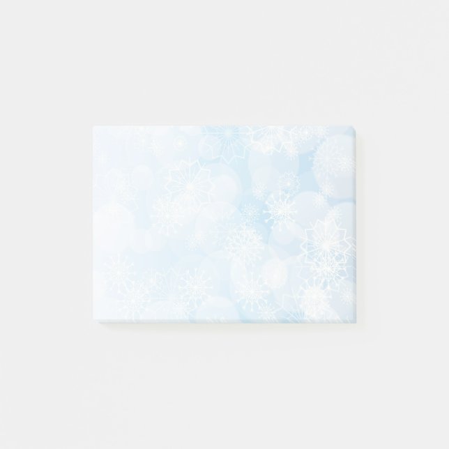 Post-it® Fond de flocon de neige (Devant)