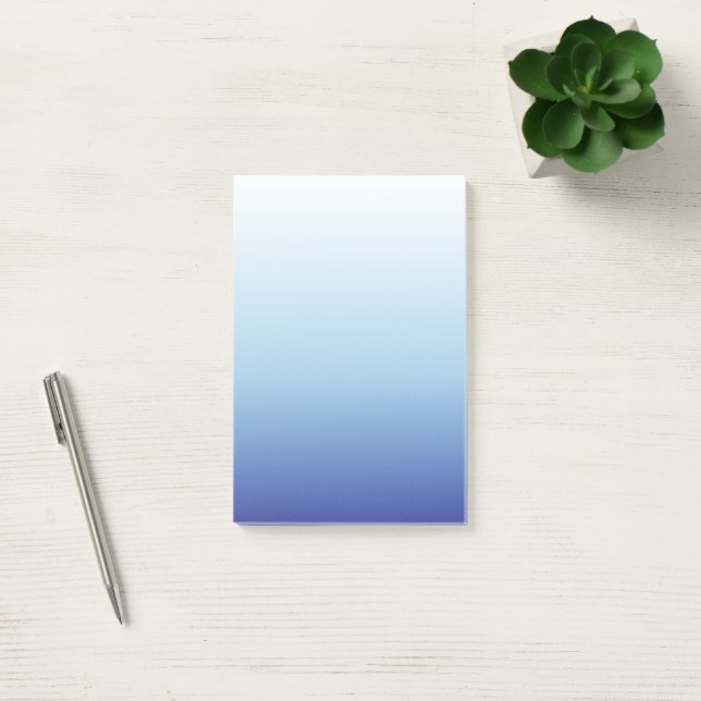 Post-it® Fond dégradé bleu minimal (Bureau)