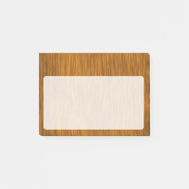 Post-it® Fond en Bois Brut Faux Doré (Devant)