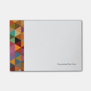 Post-it® Fond vintage de motif de triangles