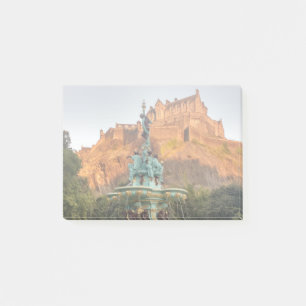 Post-it® Fontaine du château d'Édimbourg Princes Street Gar