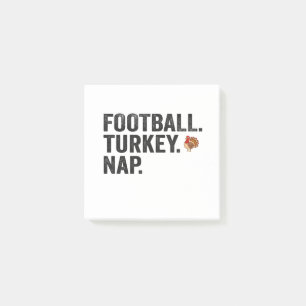 Post-it® Football Imaginaire Turquie Nap Drôle Thanksgiving