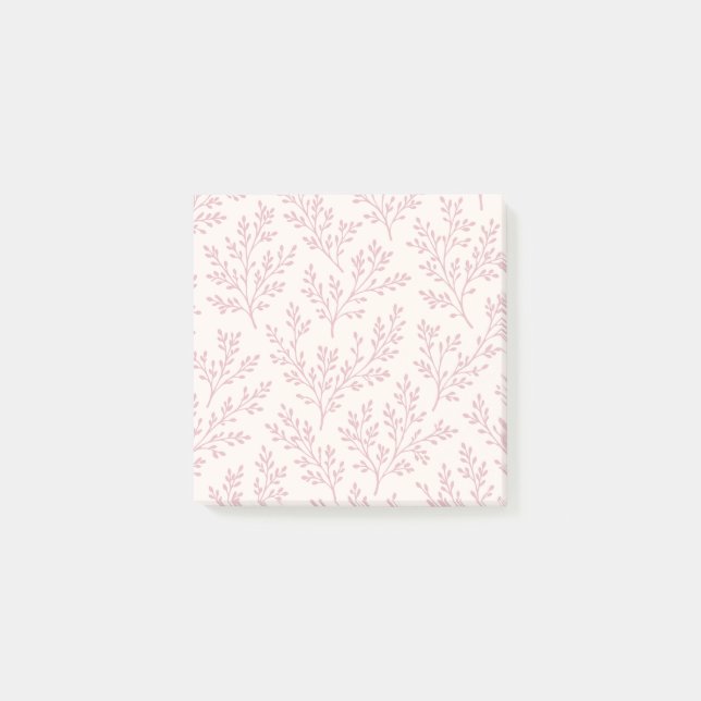 Post-it® Forest Sprigs Muted Rose - Neutre (Devant)