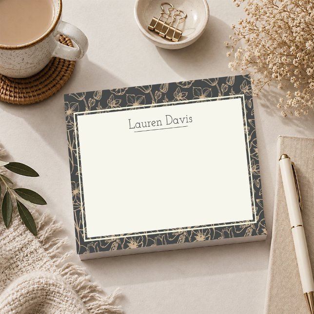 Post-it® Forêt botanique personnalisée  (Personalized Botanical Post It Notes)