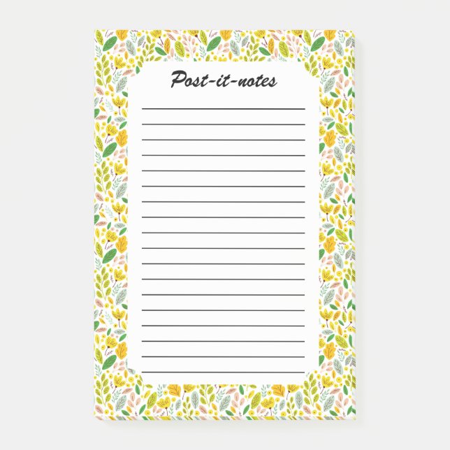 Post-it® Forêt botanique vintage d'automne (Devant)