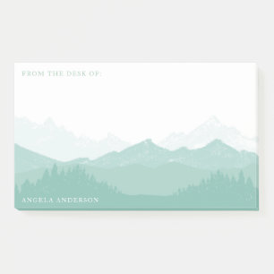 Post-it® Forêt de montagne avec grand nommé