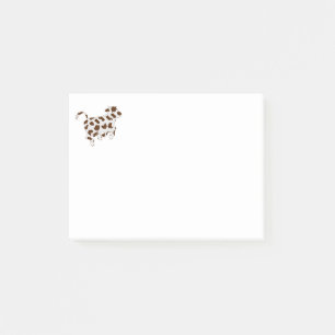 Post-it® Forme de vache avec points Brown