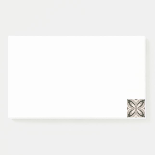 Post-it® Formes circulaires rétro beige et marron (Devant)