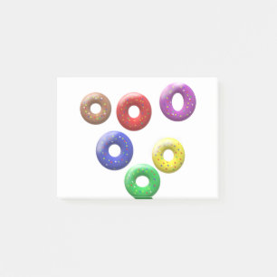 Post-it® Formes de donuts tachetées excentriques