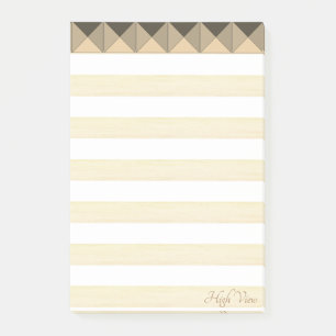 Post-it® Formes et rayures beige Tauge Pyramide