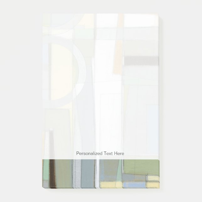 Post-it® Formes géométriques Abstraites colorées (Devant)