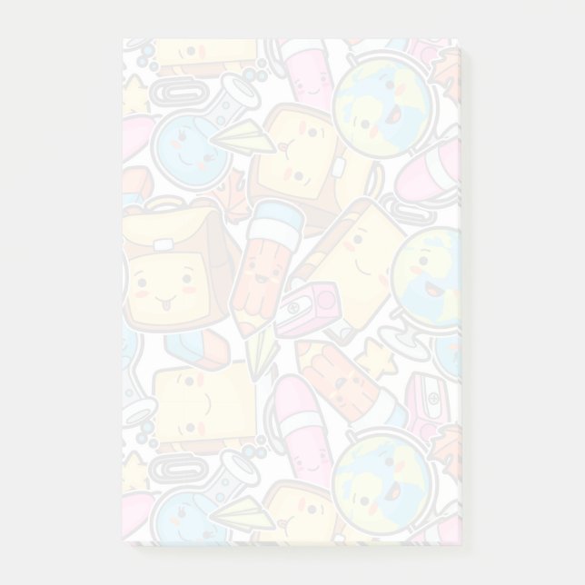 Post-it® Fournitures scolaires Notes post-it du Motif (Devant)