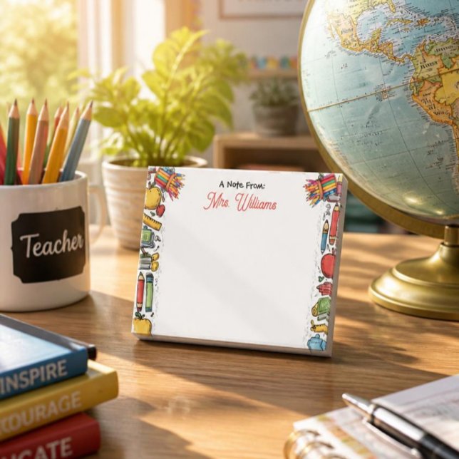 Post-it® Fournitures scolaires pour enseignants  (Créateur téléchargé)