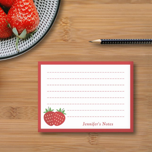 Post-it® Fraise (Strawberry Post-it Notes)
