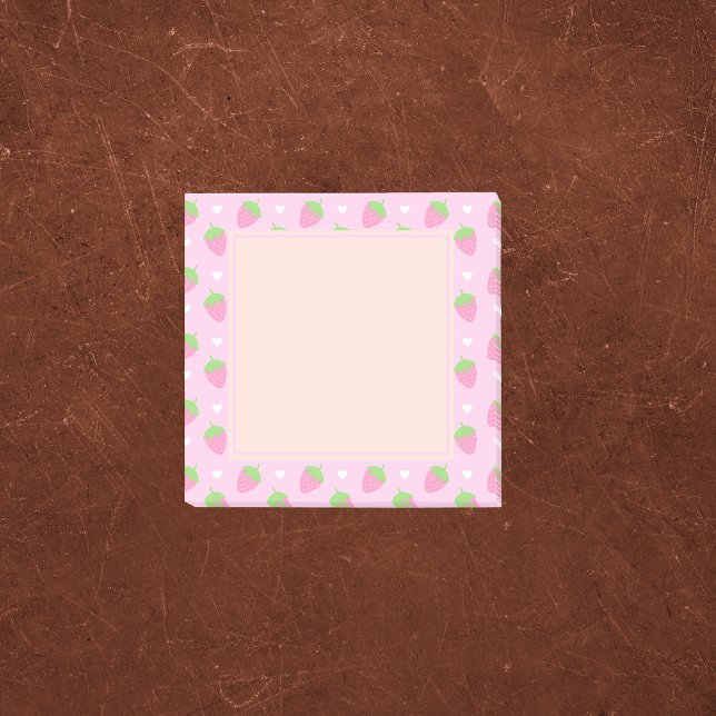 Post-it® Fraises rose Rose classique (Créateur téléchargé)