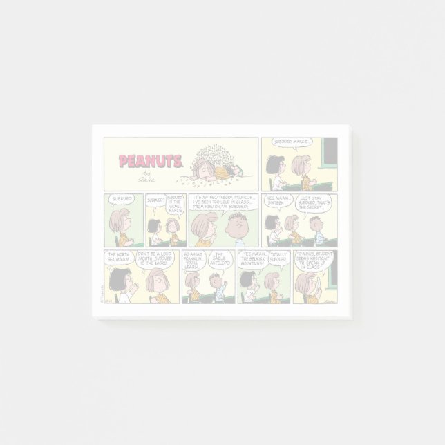 Post-it® Franklin, Pepperment Patty & Marcie | Classe mathé (Devant)