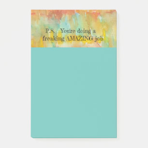 Post-it® Freinage du travail Extraordinaire 4"x6"
