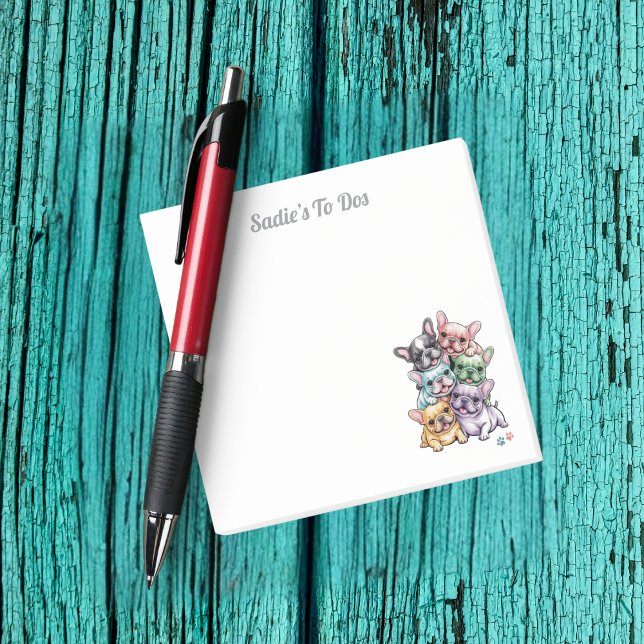 Post-it® French Bulldog Chien Maman Mignonne Animaux de com (Créateur téléchargé)