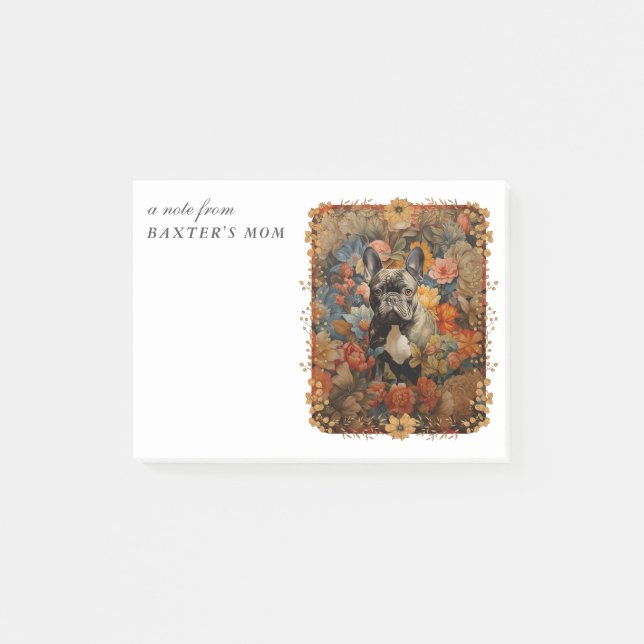 Post-it® French Bulldog Frenchie Maman Style Vintage (Devant)