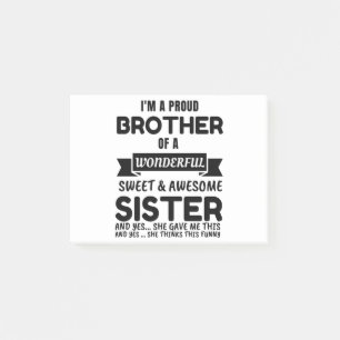 Post-it® Frère Et Sa Fantastique Soeur