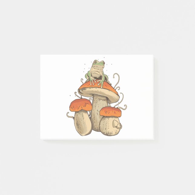 Post-it® Frog with mushrooms (Devant)