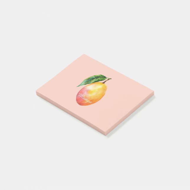 Post-it® Fruit de mangue jaune rose (Incliné)