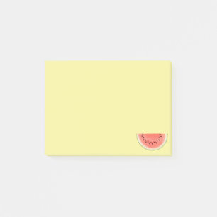 Post-it® Fruit de pastèque tropical sur jaune