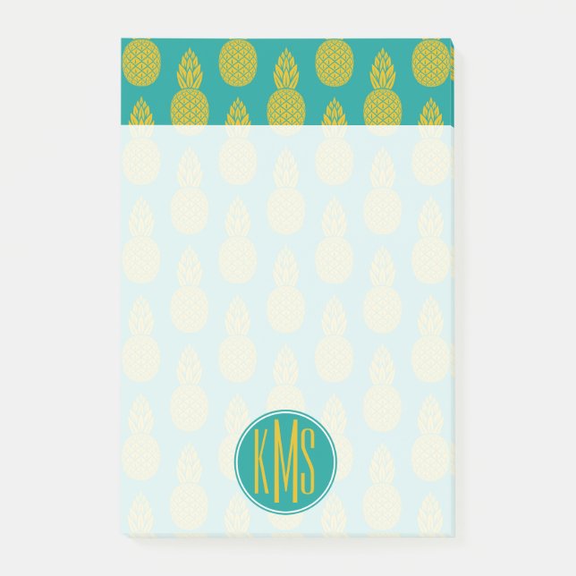 Post-it® Fruit tropical ananas | Monogramme (Devant)