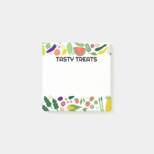 Post-it® Fruits et nourriture Légume sur mesure Monogramme