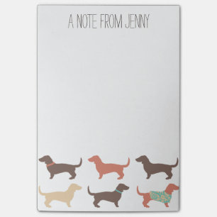 Post-it® Fun Dachshund Dog Motif