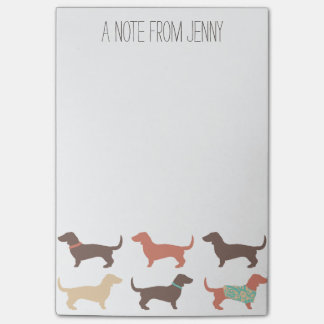 Post-it® Fun Dachshund Dog Motif