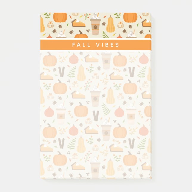 Post-it® Fun Orange Fall Motif (Devant)