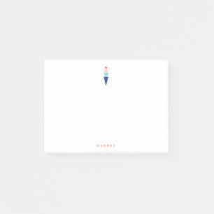 Post-it® Fun Pastel Ice Cream Nom personnalisé