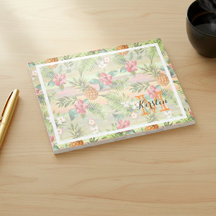 Post-it® Fun Tropical Pineappy Fruit Floral Pattern