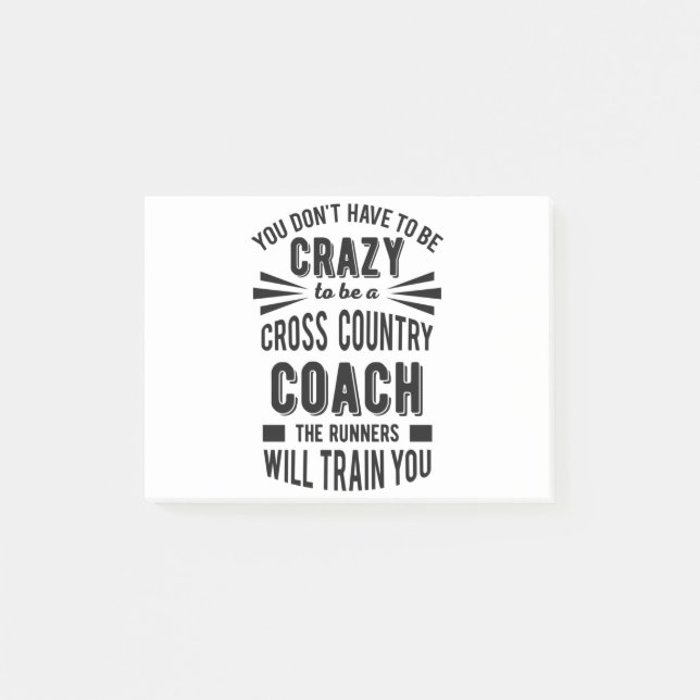 Post-it® Funky Cross Country Coach Crazy (Devant)