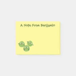 Post-it® Funny Brussels sprouts légumes caricature