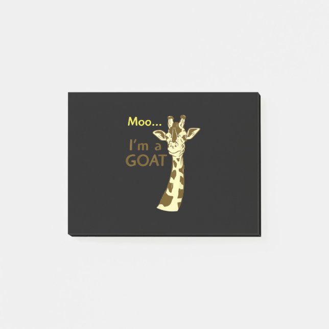 Post-it® Funny Confusing Giraffe Moo I (Devant)