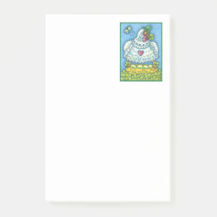 POST-IT® FUNNY IRISH HEN, OEUFS VERTS ET SHAMROCK CUIT