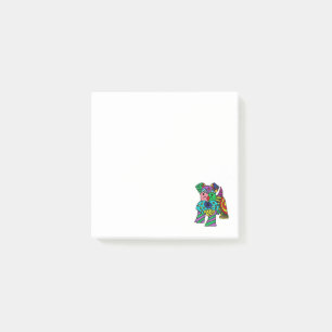 Post-it® Funny Miniature Schnauzer Dog Art Abstrait