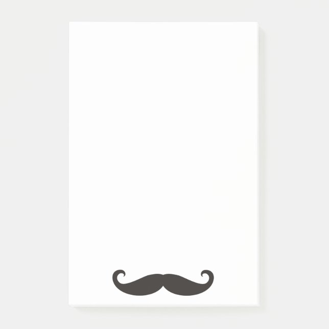 Post-it® Funny Mustache / Schnurrbart + votre texte (Devant)