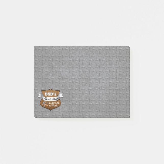 Post-it® Funny Papa's Fix-it Shop Handy Man Fête des pères (Devant)